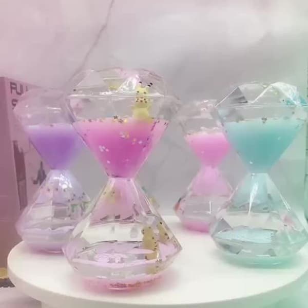 Mordely Flytande Timglas Timer Borste Tänder Klocka MJÖLKBLÅ Milk blue