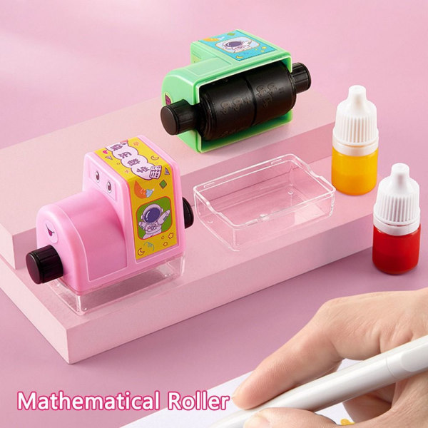 Mordely Matematisk Roller Aritmetisk Matematisk Stämpel ROSA Pink