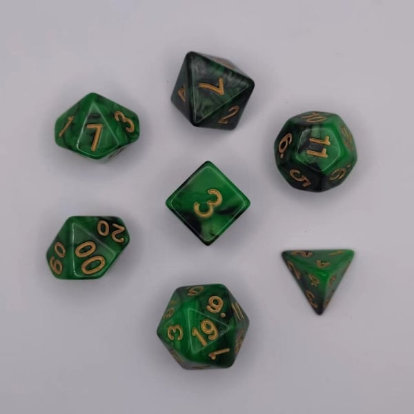 Mordely 7 st/ set DND-tärningar polyedriska tärningar 03