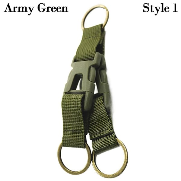 Mordely Hängande Webbing Spänne Vandring Klätterkarbin ARMY GREEN Army Green Style 1-Style 1