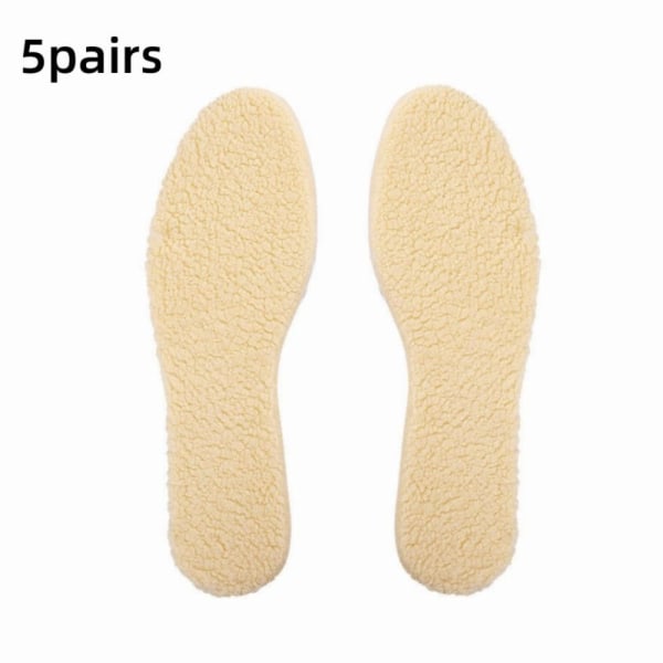 5 par Thicken Thermal Insoles Innersula Shoes 43