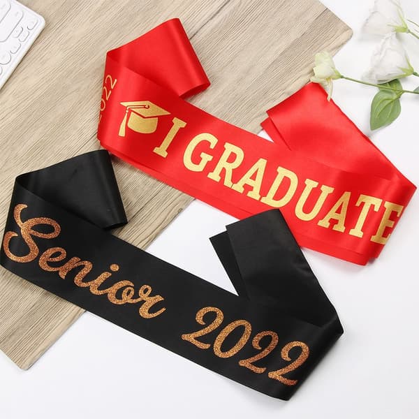 Mordely 03 Graduation Sash Graduated Satin 2