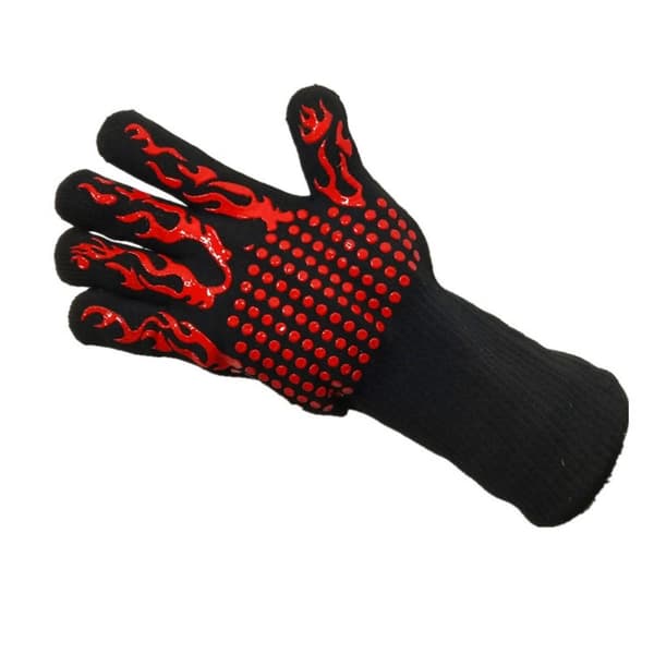 Mordely 1 par Handskar BBQ Ugnshandskar SVART 30CM black 30cm