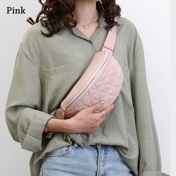 Mordely Fanny Pack bröstväska med justerbar rem ROSA pink