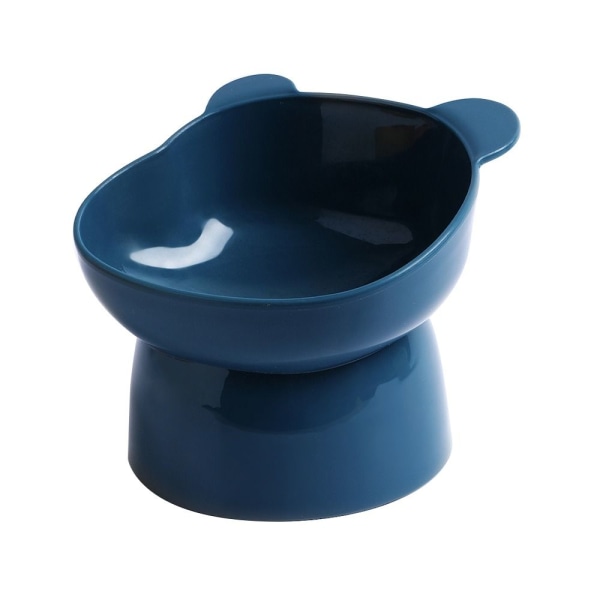 Mordely Pet Bowl High Feeding Bowl BLÅ Blue