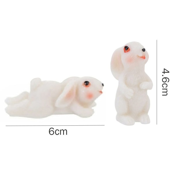 4st Kaninfigurer Bunny Miniatures PRONE PRONE Prone