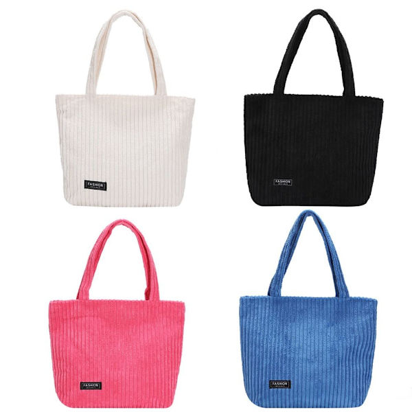 Axelremsväska i canvas Crossbody-väska SVART black