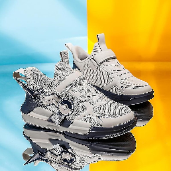 Mordely Childrens Shoes Cartoon Sneakers Running Shoes For Kids 700 Gray 30