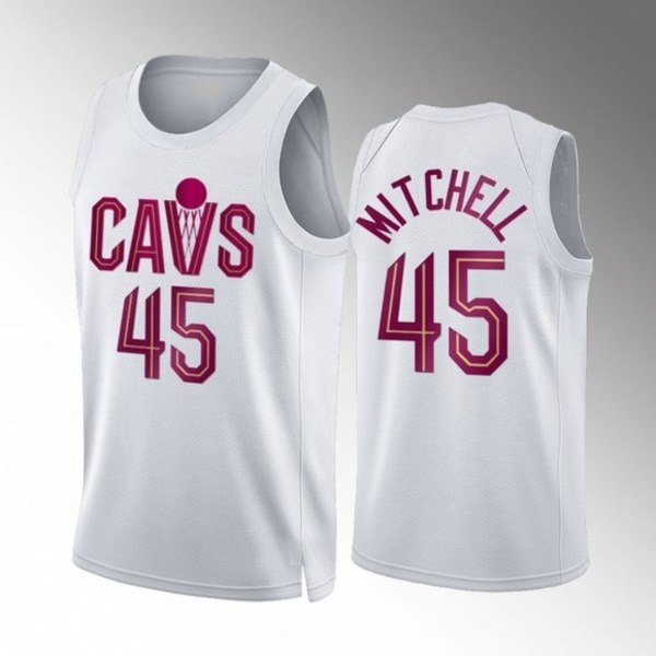 Mordely Cleveland Cavaliers herr Darius Garland #10 Vit Dri-FIT swingmantröja för vuxna M