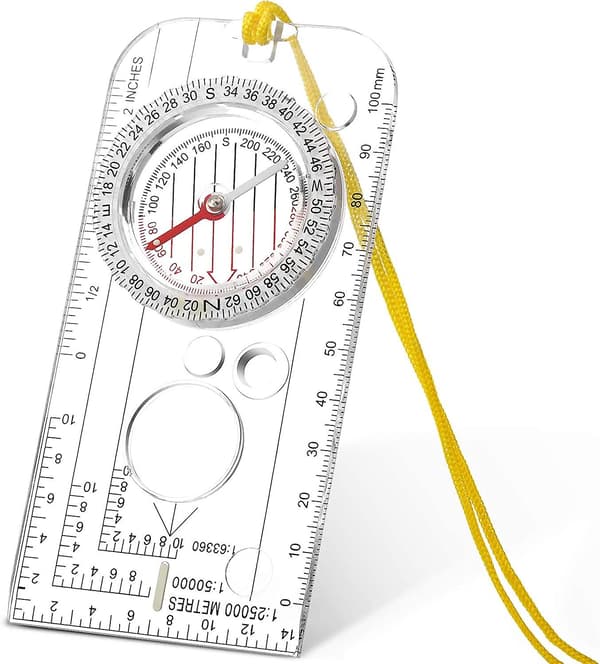 Navigation Compass Boy Scout Compass Orienteering Compass Lightweight Hiking Compass (12.5 X 6.0cm)
