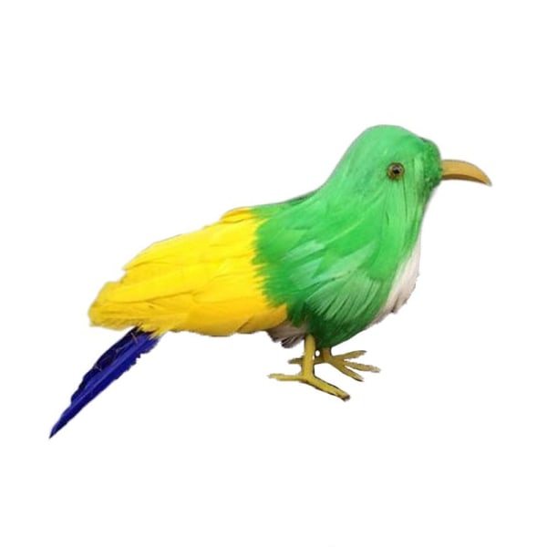 Faux Feather Bird Model Simulation Parrot 7