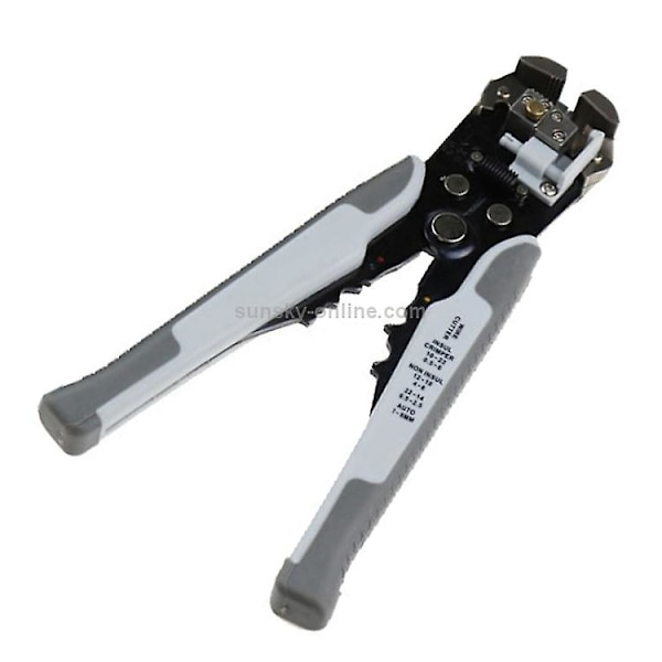 Mordely 0.2-6.0mm Multifunctional Automatic Wire Stripper Crimper Disassembly Tool (color: Gray)