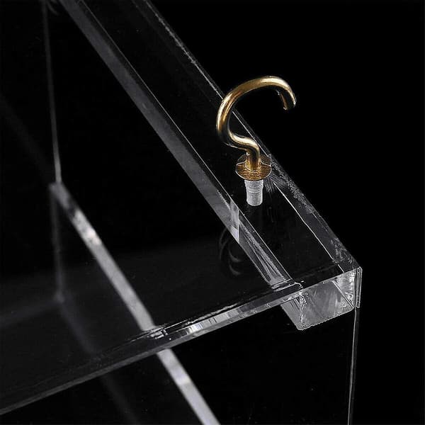Mordely Spacious Birdbath With Acrylic Hanging Hooks For Parrots