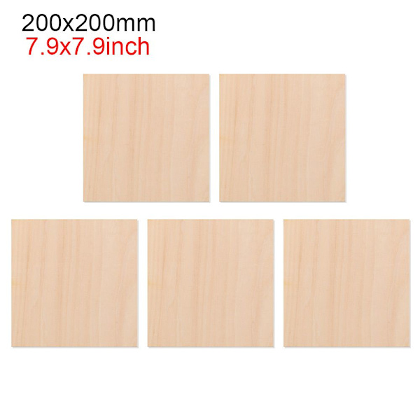 Mordely 5st Aircraft Toys Basswood Board 200X200MM 200x200mm