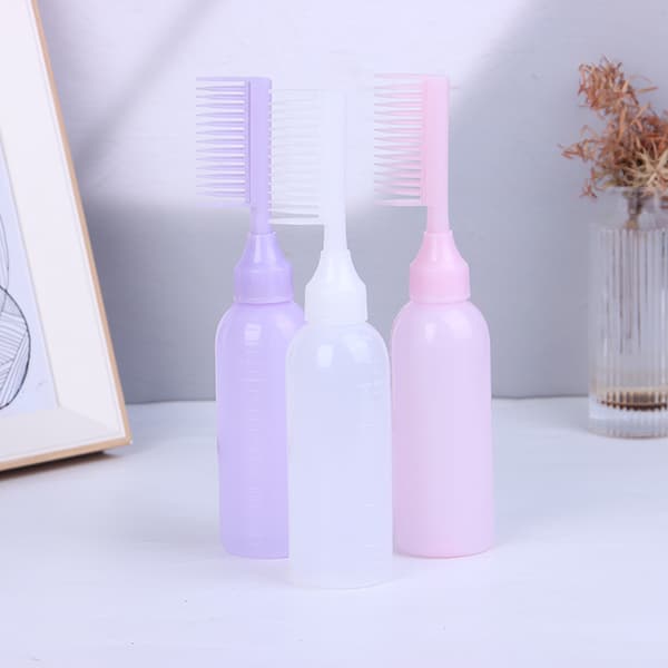 150ml Plast Hårfärgning Kam Hårfärgningsflaskor Applika Purple