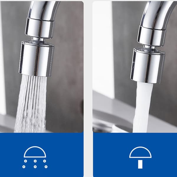 Universal Splash Filter Faucet 20/80 Swivel Outlet Faucet Adjustable Dual Mode Sprayer Filter Difference