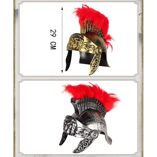 Mordely Maskeradehjelm Spartan Warrior Hat 4