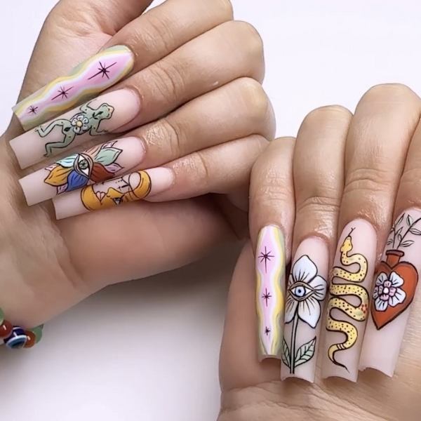 Mordely Ballerina Press On Nails False Nail Tips 7