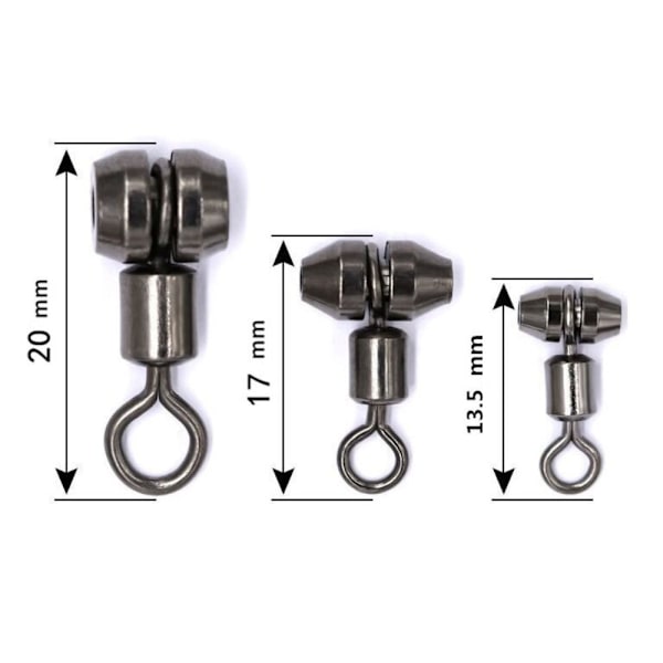 25 st Fishing Feeder Swivels Method Feeder Swivel STORLEK 4 STORLEK 4 Size 4