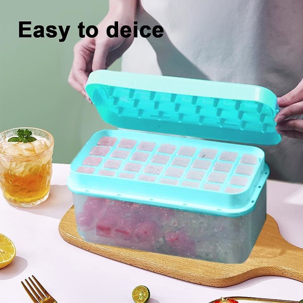 Mordely Ice Cube Tray With Lideasy To Releasesilicone Ice Cube Tray Ice Storage Box