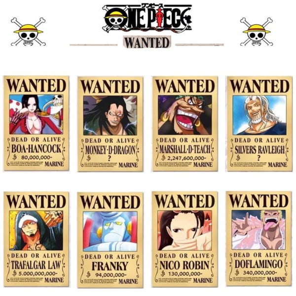 Mordely 24 st Anime Poster One Piece Type 1 (29 x13 CM)