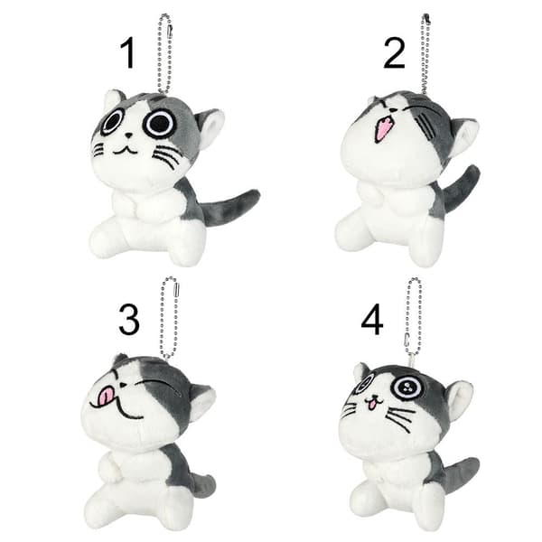 Mordely 9CM Ca Cat Plysch fylld docka nyckelring
