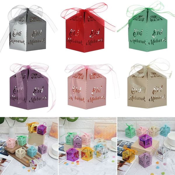 Mordely 10/20/50st Eid Mubarak Godislåda SILVER 10ST silver 10pcs
