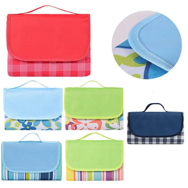 Mordely Utomhus picknick markmatta Campingfilt BLÅ 200CM Blue 200cm