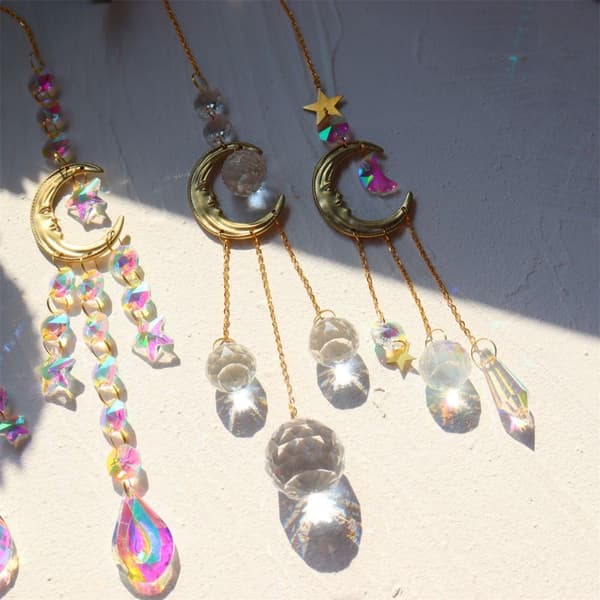 Mordely Sun Catchers Smile Face Moon 4