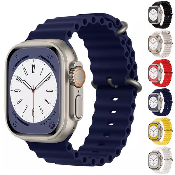 Mordely Apple Watch 8 Ultra Strap Band Justerbart utbytesarmband Midnight