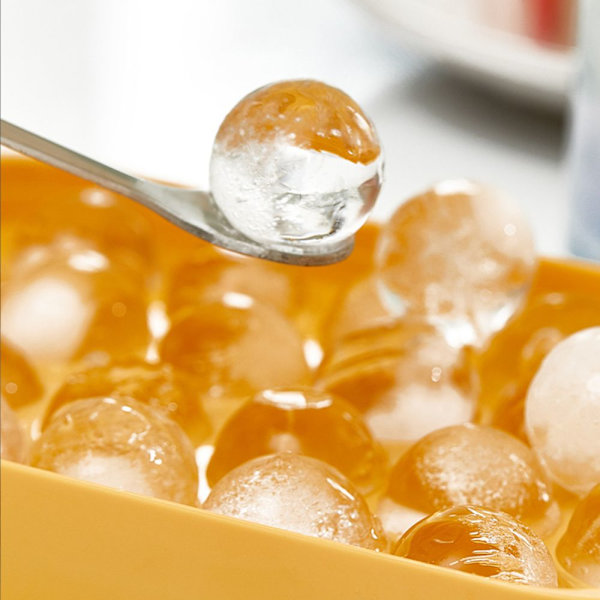 Mordely 22 Grids Ice Cube Förvaringsbehållare Ice Cube Maker orange