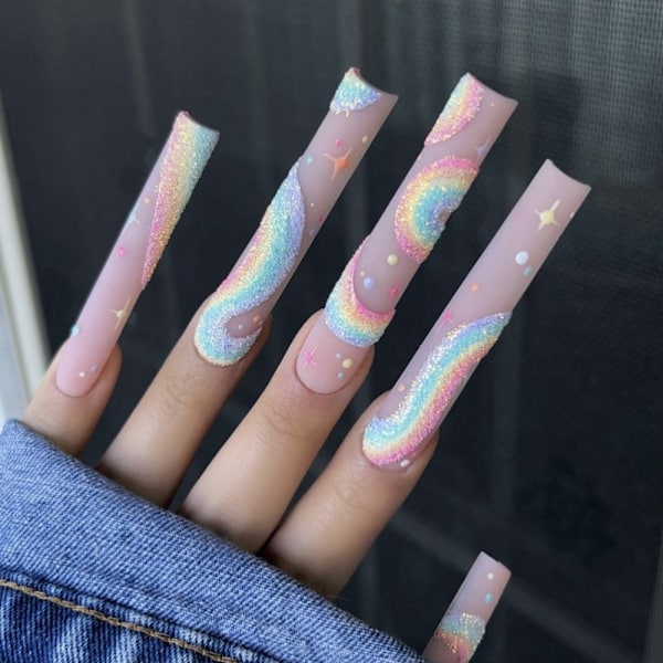 Mordely Ballerina Press On Nails False Nail Tips 3