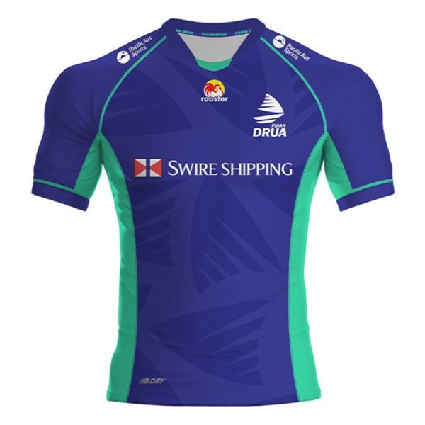 Mordely 2022 Fiji Drua Home  Rugbytröja för vuxna Away XXXL