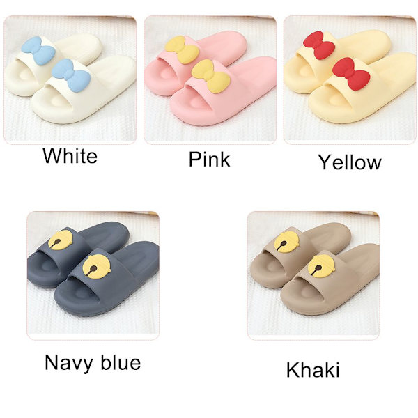 Mordely Soft Soft EVA Indoor Tofflor Sandaler med tjocka sulor khaki 42-43 (Suitable for 41-42)
