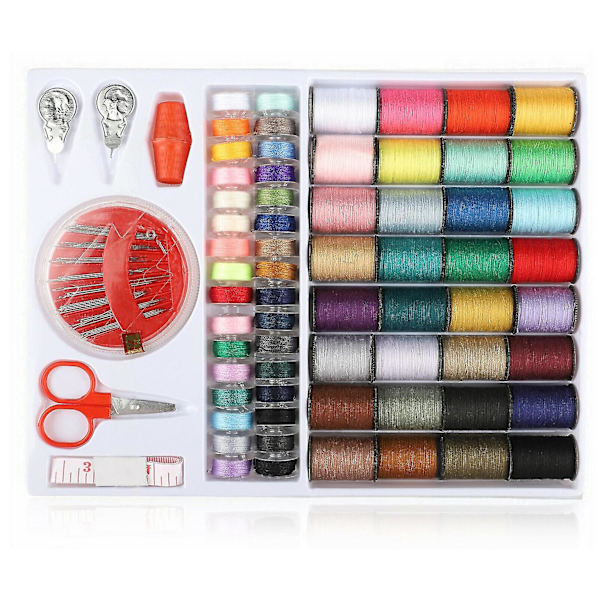 2023 64 rullar Symaskin Linjetrådsspole Set Bobbin Bomull