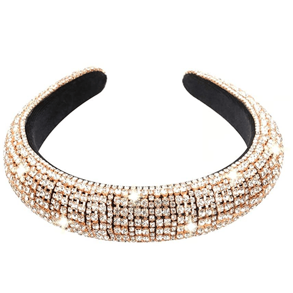 Mordely Crystal Diamond Hårbågar Beaded Bling Hårband