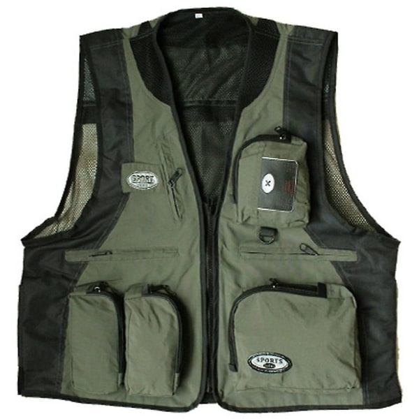 2023 Photography Vest Men And Women Multi Pocket Overalls Fishing Casual Vest L