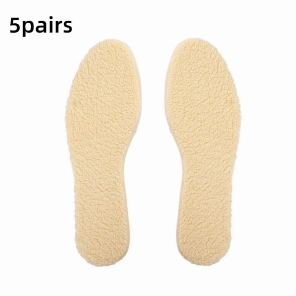 5 par Thicken Thermal Insoles Innersula Shoes 42