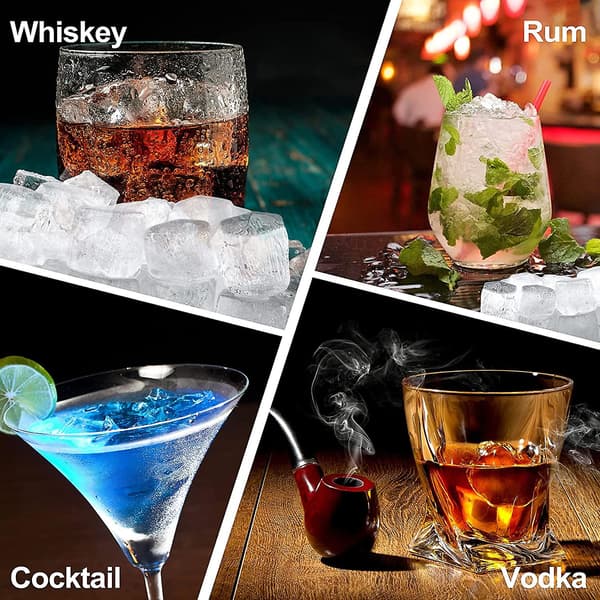 Mordely Premium Ice Cube Trays, Silicone Ice Cube Molds With Sealing Lid, 74-ice Trays, Reusable, Safe Hexagonal Ice Cube Molds