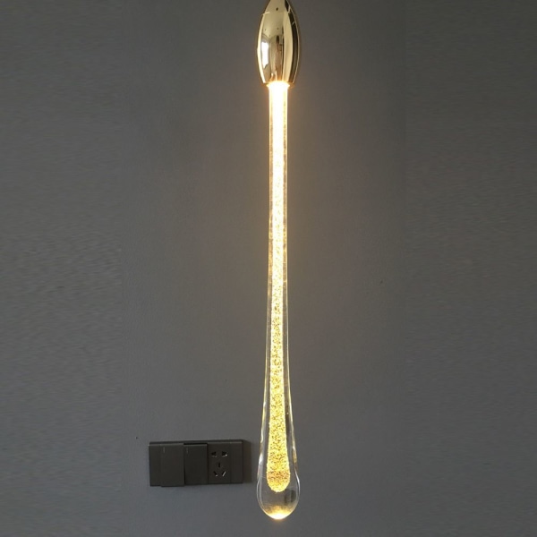 Mordely Vesipisarat Crystal Long Line LED-riippuva lamppu YKSI PÄÄ One head