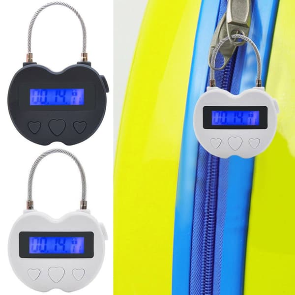 Mordely Smart Time Lock LCD-skärm Time Lock SVART Black