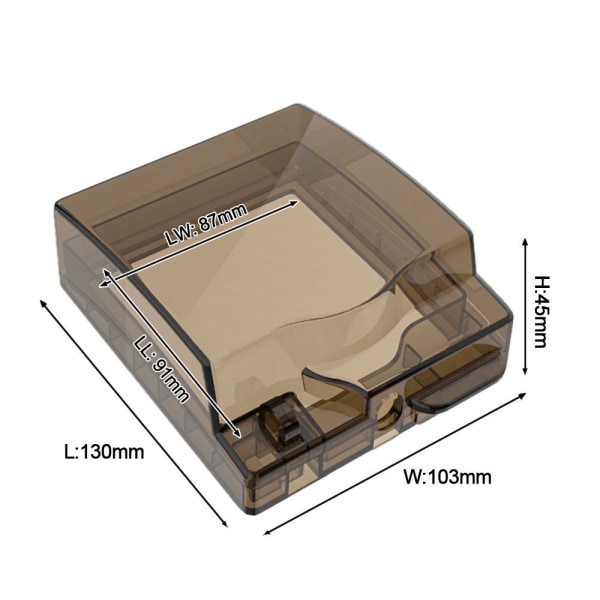 Mordely 1st Switch Skyddskåpa Cover Vattentät Box transparent