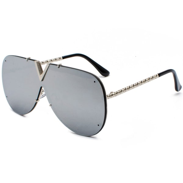 Mordely Stora V Oversized Damsolglasögon Designer Big Frame Retro #2