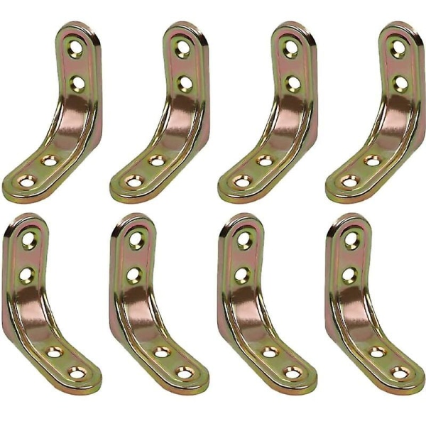 Mordely Wall Shelf Bracket, 8 Pieces 5cm Metal Shelf Bracket, Strong Bearing Capacity, For Fixing And Reinforcing Tables, Chairs,