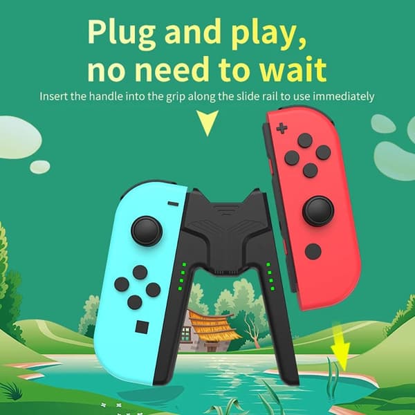 Mordely för Nintendo Switch Joycon Game Charging Grip