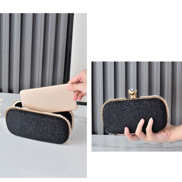Mordely Evening Party Bag Evening Clutch Väskor VIT white