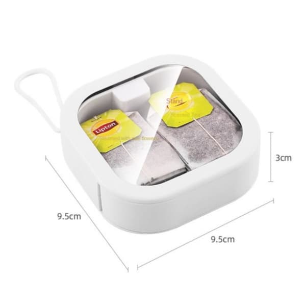 Mordely 6 st organizer smyckeskrin bomullspinnar dispenser
