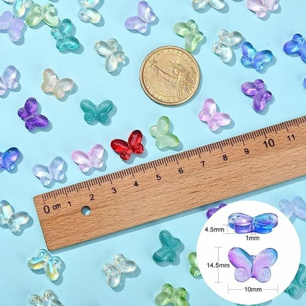 Mordely Beads Butterfly Beads Crystal Beads