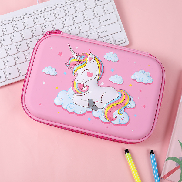 Mordely EVA Waterproof Hard Shell Unicorn Kids 3D case pink style2