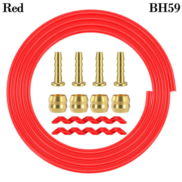 Mordely Bromsslangkabel Skivbromsslang RÖD BH59 BH59 Red BH59-BH59